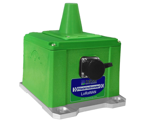качество  LoRaWAN LWHD-WM400 Long Distance Wireless Inclinometer Accuracy 0.005° Фабрика